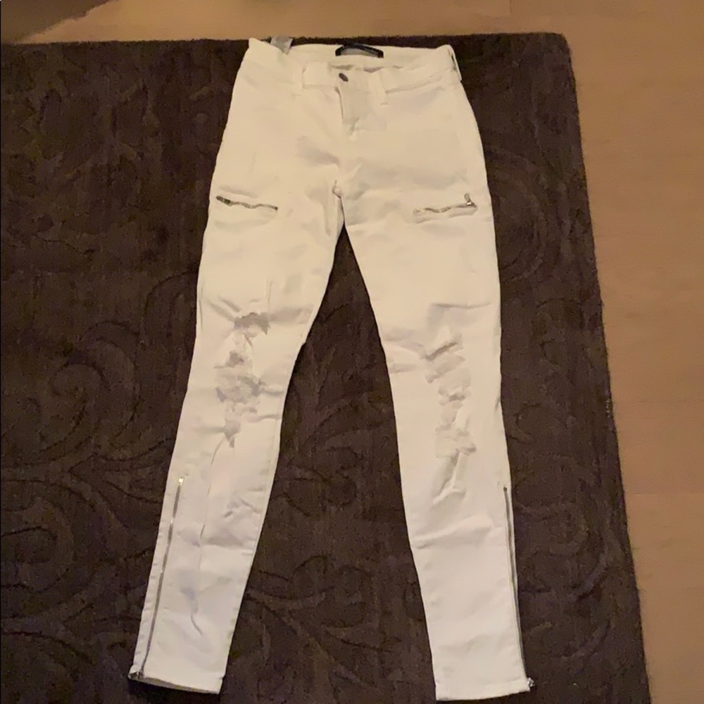 J BRAND KASSIDY DECIMATED BLANC